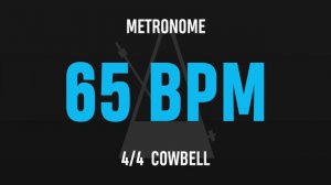 65 BPM 4/4 - Best Metronome (Cowbell)