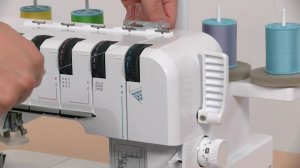 Плоскошовные машины Brother CV3440/3550. Заправка нитей для плоского шва