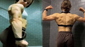YOUNG RISING FEMALE BODYBUILDER | ISA | GIRL WITH BICEPS