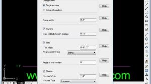 Elevation windows for AutoCAD Demo