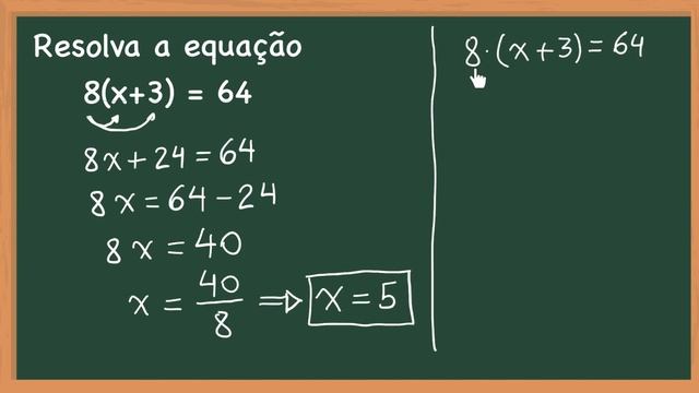 ⭕ Resolva a equação 8(x+3) = 64 смотреть онлайн