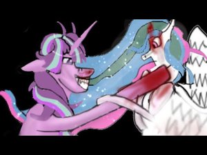 ( MLP Speedpaint ) - Celestia death ( GORE 13+ )