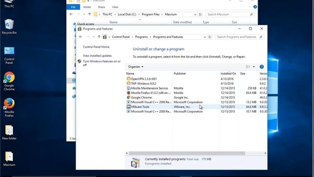 How to Uninstall Macrium Reflect in Windows 10