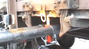 Установка для правки люков полувагонов УПЛМ-1