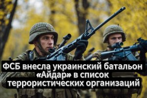 Украинский батальон «Айдар» попал в список террористических организаций
