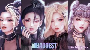 KDA - THE BADDEST ft. (G)I-DLE, Bea Miller, Wolftyla (Lyrics)