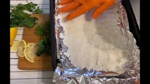 Форель запеченная в соляном панцире