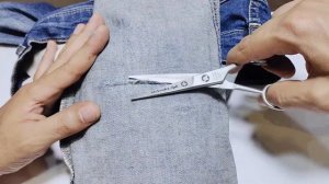 Learn the best techniques to repair a hole on jeans that occurs at the knee