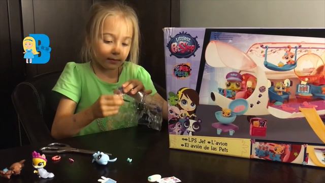 Распаковка самолета Литл ПЕТ ШОП, открываем новые игрушки Littlest Pet Shop unbxing LPS