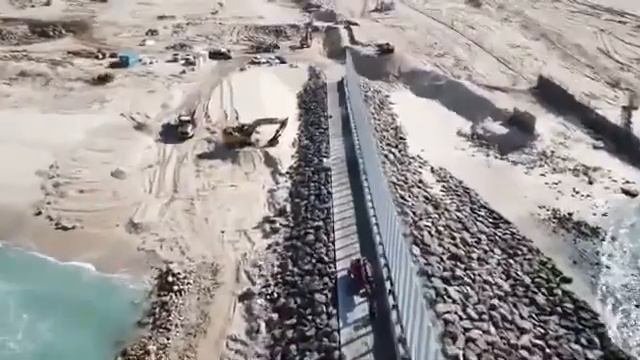 Строительство барьера на границе Сектора Газа и Израиля смотреть онлайн