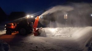 Уборка снега#шнекоротор снег1250# Kubota gl220#расчистка участка#японский трактор#минитрактор снег