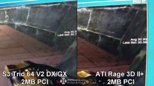 PCI: S3 Trio 64V2 DX/GX vs ATI Rage 2+ (II+) - Unreal Tournament Benchmark | HWMasters.com
