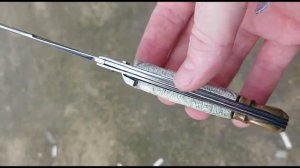 ВЫКИДНОЙ  СКЛАДНОЙ НОЖ ШИКАРНАЯ /РУЧНАЯ РАБОТА.