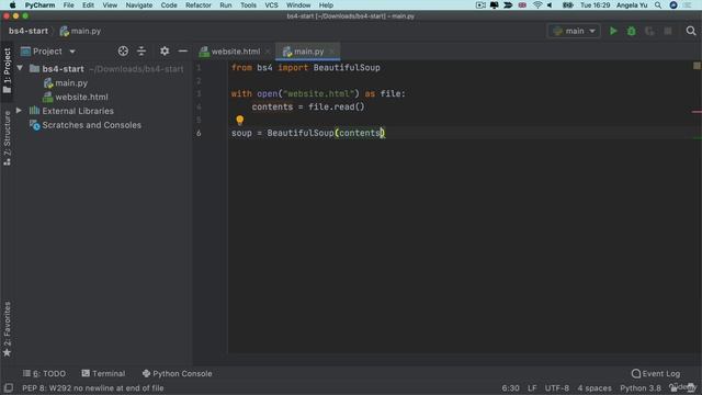 Day 45 - 399-Parsing HTML and Making Soup