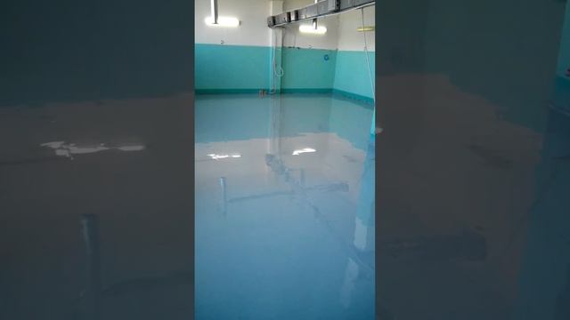 Полимерные полы, антистатические, финишный слой. смотреть онлайн