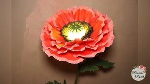 МК Маки из изолона (интерьерный, светильник)/МК включает три вида мака