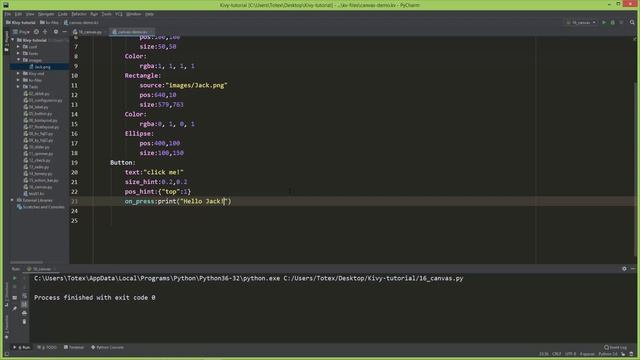 Python és Kivy GUI programozás - 16 - vászon (canvas) смотреть онлайн