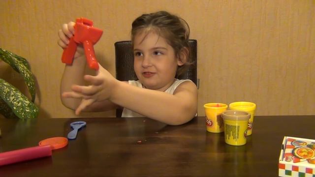 Игры для девочек.Пластилин ПЛЕЙ ДО. Пицца/ Распакаовка