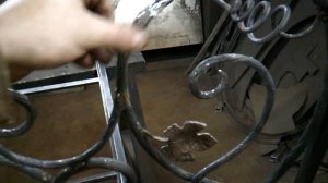 Ручная горячая ковка металла.Кованый козырек.