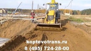 Планировка дороги - аренда экскаватора погрузчика JCB 3CX
