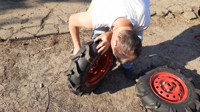 Колеса для мотоблока Кама 421 на дисках от Оки! ??? смотреть онлайн