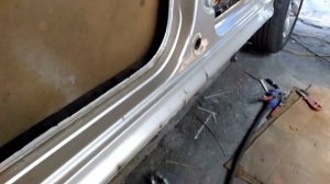 SKODA Octavia. Замена  порогов.Repair thresholds