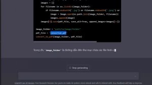 Dùng Chat GPT - Chuyền đổi hình ảnh thành PDF nhanh như điện