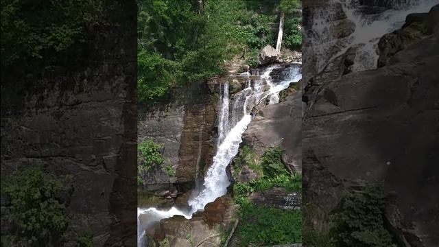 Водопад "Золотой" и "Айя" (парк водопадов "Менделиха"- Роза Хутор)