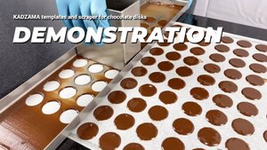 Templates and scarper for chocolate disks| KADZAMA