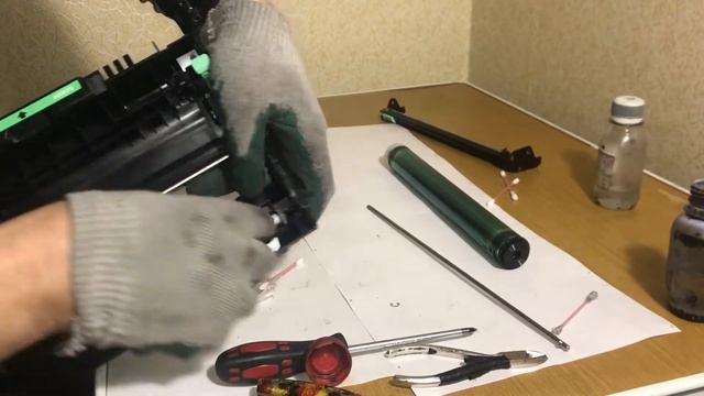 Brother DCP-l2500Dr Фотобарабан! Передвиньте зелёную лапку | Drum Error смотреть онлайн