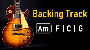 Blues Rock BACKING TRACK A Minor | Am F C G | 120 BPM | Guitar Backing Track
