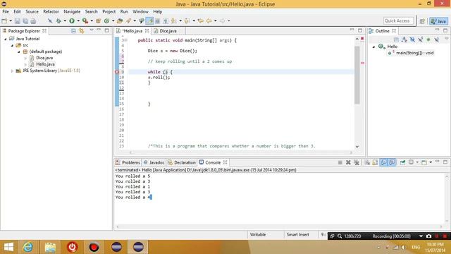 Java Programming with Eclipse lesson 7 - While loop, incrementing a variable смотреть онлайн