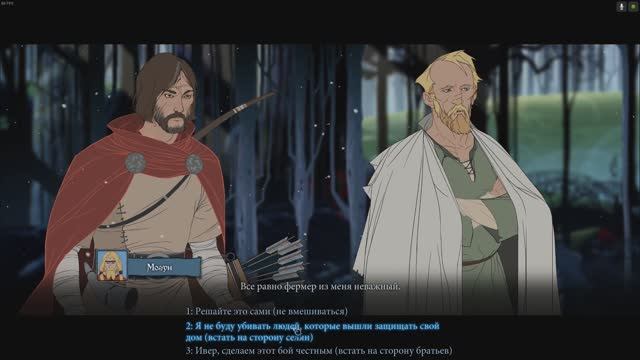 The Banner Saga Часть 2. Побег из деревни и присоединение Хогуна и Могуна.