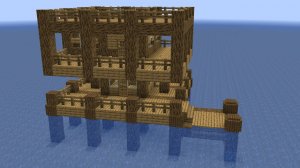 Майнкрафт - Как построить большую рыбацкую базу. Minecraft