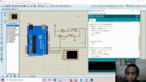 Simulasi tampilan serial monitor di proteus (virtual terminal)