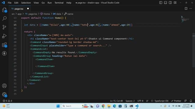 Command Component of Shadcn UI | Next JS | Next JS 13 | How to do global search in NEXT JS