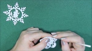 КРАСИВАЯ СНЕЖИНКА КРЮЧКОМ.