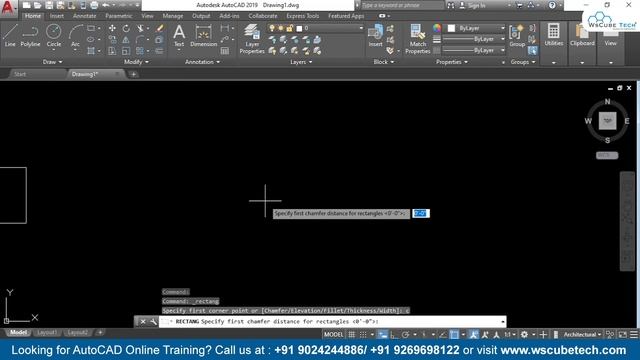 Rectangle in AutoCad | How to Draw Rectangle in AutoCad | AutoCad Rectangle Command Tutorial #19 смотреть онлайн