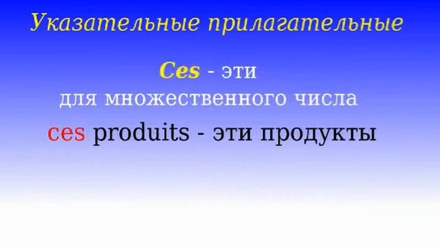 2 Урок французского. Грамматика 3/5. Указательные прилагательные #французскийязык