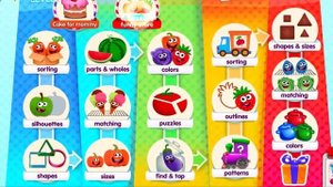 Baby Learn Colors & Shapes with Foods ? | Funny Food Kids Games for Preschool & Toddler