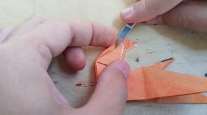 Оригами РЫСЬ / Origami lynx designed by Richard Galindo