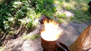 На отработанном масле горелка. Homemade waste oil burner.