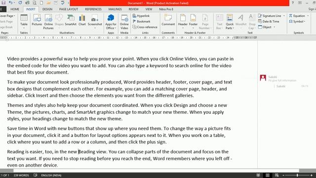 Ms Office 2007 2010 2013 Tutorial in Hindi Urdu - Insert Comment Lecture 20