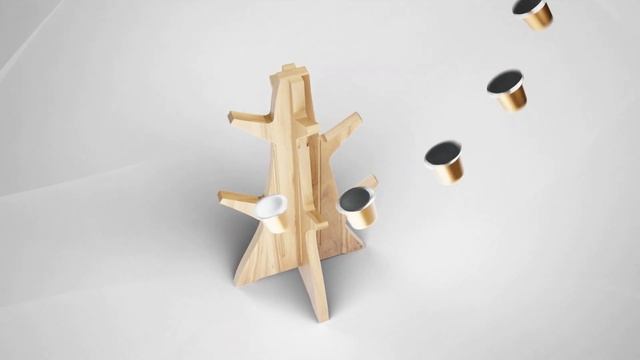 Mug & Coffee Pod Tree - Acacia wood, Registered design смотреть онлайн
