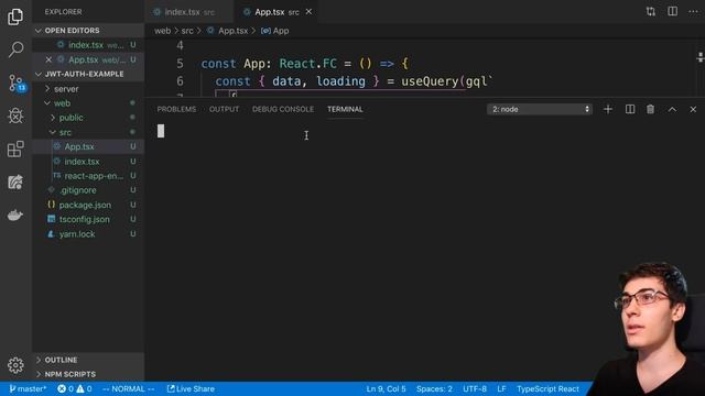 JWT Authentication Node.js Tutorial with GraphQL and React
