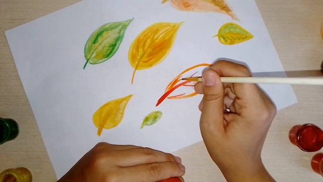 "Кружляє листопад " Малюємо фарбами просто смотреть онлайн