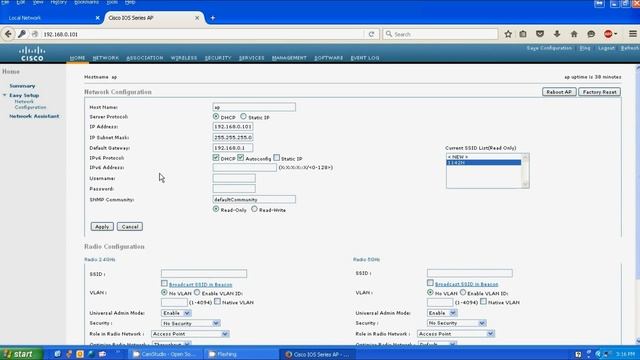 Cisco AIR-AP1142N-A-K9 Radio and Wifi Setup Tutorial смотреть онлайн