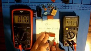 Проверка  конденсатора и почему в режиме диодной прозвонки показания ни о чем!