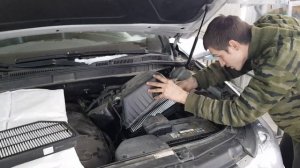 замена воздушного фильтра Hyunday IX55 самостоятельно за минуту