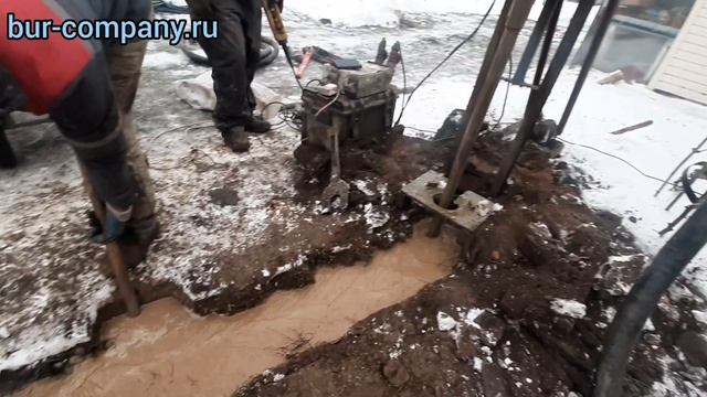бурение скважины зимой